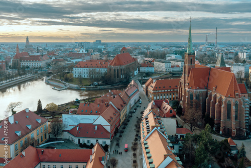 Wrocław - panorama od strony Ostrowa Tumskiego