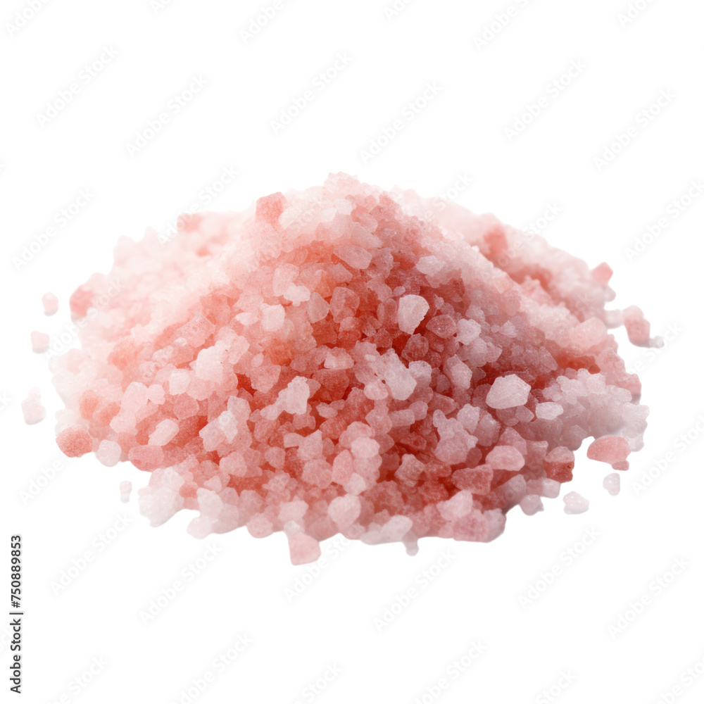 Pink salt isolated on transparent background Pink salt isolated on transparent background