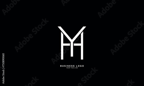 HY, YH, H, Y, Abstract Letters Logo Monogram