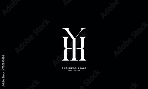 HY, YH, H, Y, Abstract Letters Logo Monogram