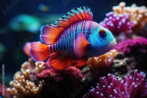 Open aquarium, vibrant marine life., generative IA © JONATAS