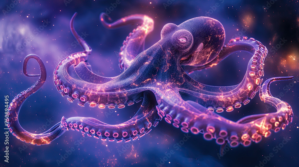 Biomorphic abstract futuristic SciFi biological photo of the Giant Octopus Biomorphic abstract futuristic SciFi biological photo of the Giant Octopus
