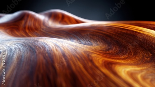 a close up view of a wavy surface with a blurry image of the surface in the middle of the image. photo