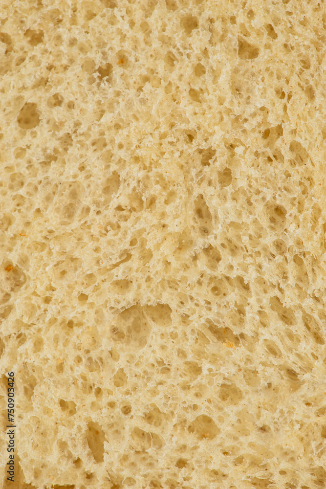 Macro texture of white toasted bread