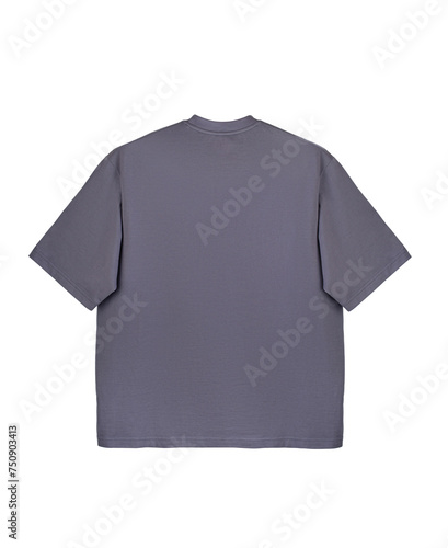 Gray oversized t-shirt for mockup
