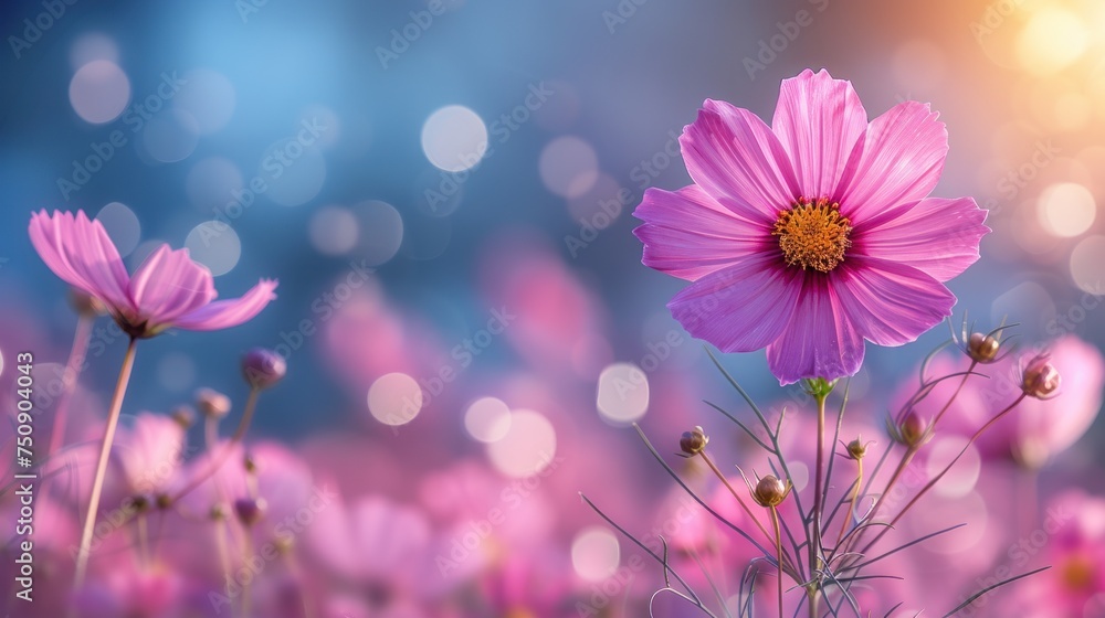 a close up of a pink flower with blurry boke of light in the background and a blurry boke of light in the background. a close up of a pink flower with blurry boke of light in the background and a blurry boke of light in the background.