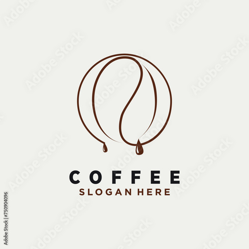 Vector coffee lovers design element vector icon with creative unique concept idea