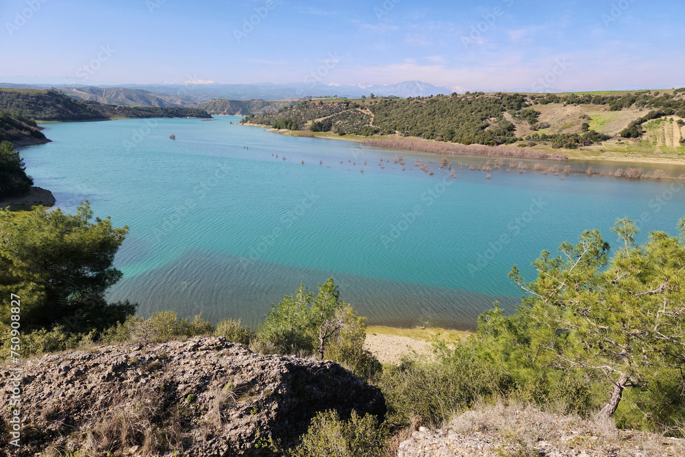 Catalan Dam Lake on Seyhan River in Sayca, Adana