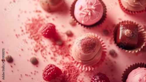 pink candies sweets cake cupcakes