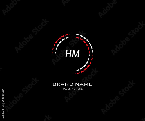 HM letter logo Design. Unique attractive creative modern initial HM initial based letter icon logo