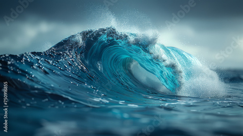 Blue Ocean Wave.