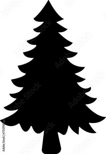 Christmas Tree icon in flat style. vector For apps and Website. isolated on transparent background Contains such icons as Christmas Tree Can be used for Nature, Holiday, Winter posters