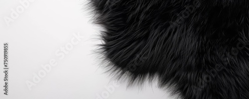 black fur background. © Yahor Shylau 