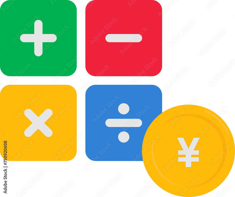 Fototapeta premium Japan Yen Currency Calculations