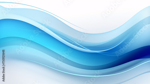 A blue abstract wave background
