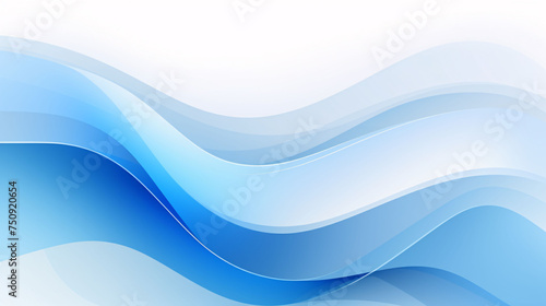 A blue abstract wave background © Muhammad