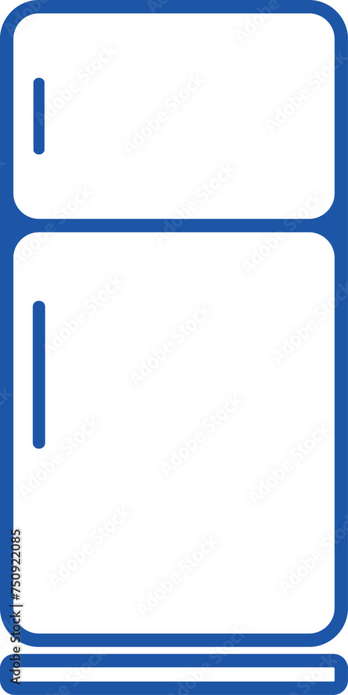Refrigerator line icon, vector outline logo isolated on white background Refrigerator line icon, vector outline logo isolated on white background