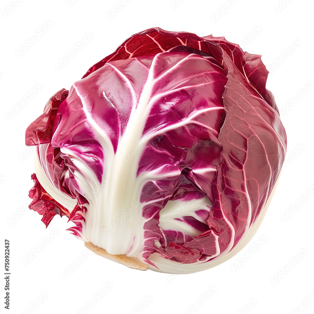 Obraz premium Radicchio on white or transparent background
