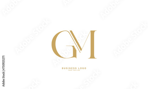 GM, MG, G, M, Abstract Letters Logo Monogram