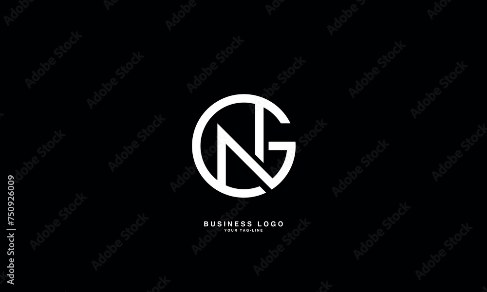 GN, NG, G, N, Abstract Letters Logo Monogram GN, NG, G, N, Abstract Letters Logo Monogram