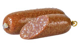 Sausage isolated on transparent background. 