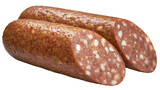 Sausage isolated on transparent background. 