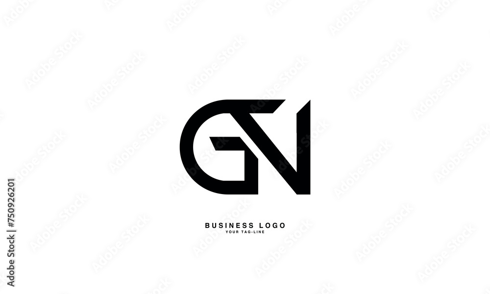 GN, NG, G, N, Abstract Letters Logo Monogram GN, NG, G, N, Abstract Letters Logo Monogram