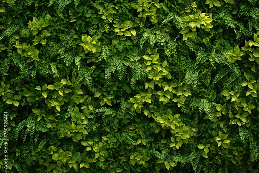 Close-Up Living Green Hedge of Climbing Plants Close-Up Living Green Hedge of Climbing Plants