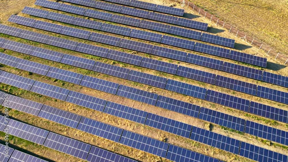 Solar power station panels in row in the fields green energy at sunset landscape electrical ecology innovation nature environment Solar power station panels in row in the fields green energy at sunset landscape electrical ecology innovation nature environment