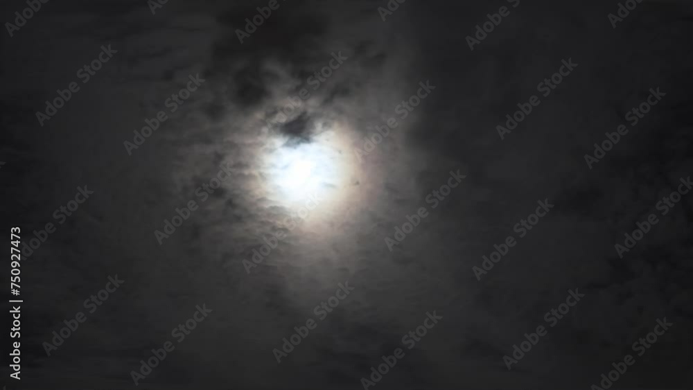 Captivating night sky video with full moon, clouds moving, creating eerie atmosphere. Sequence highlights full moon, clouds in a moody, dark setting. Ideal for full moon, clouds visuals Captivating night sky video with full moon, clouds moving, creating eerie atmosphere. Sequence highlights full moon, clouds in a moody, dark setting. Ideal for full moon, clouds visuals