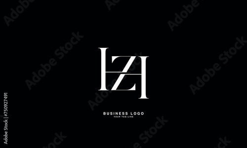 HZ, ZH, H, Z, Abstract Letters Logo Monogram