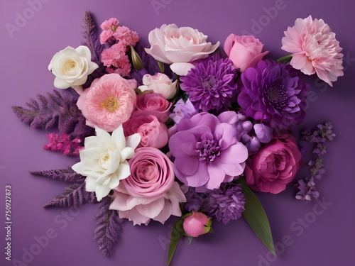 A Symphony of Purple and Pink Flowers