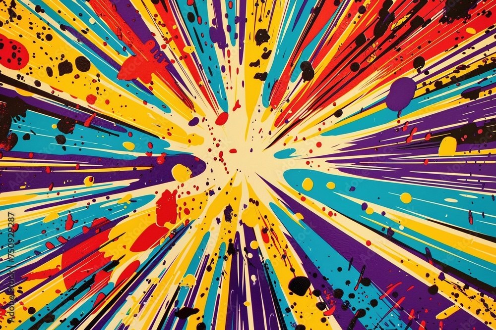 Immerse yourself in the dynamic world of comics with a colorful ...