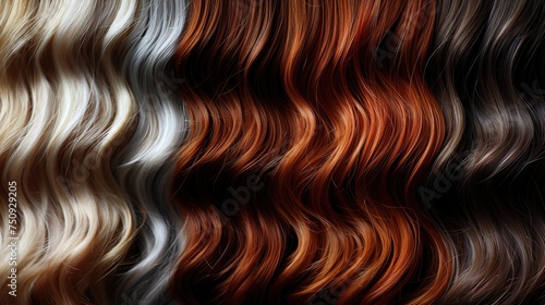 Close-Up of Intricate Wavy Hair Pattern With Natural Texture and Movement