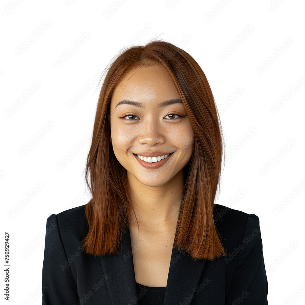 Portrait of Multi Racial Woman in Business Casual Outfit, I on Transparent Background Portrait of Multi Racial Woman in Business Casual Outfit, I on Transparent Background