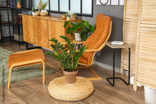 Interior of modern living r...