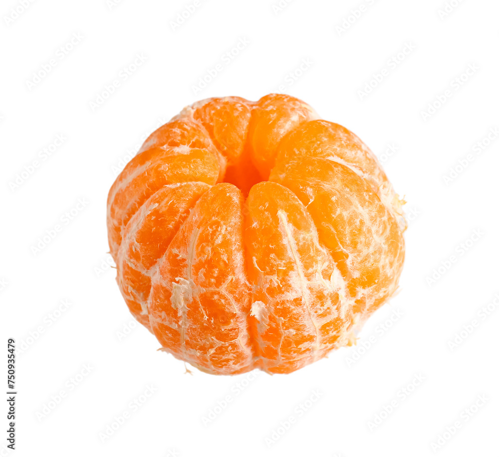Flying fresh tangerine on white background Flying fresh tangerine on white background