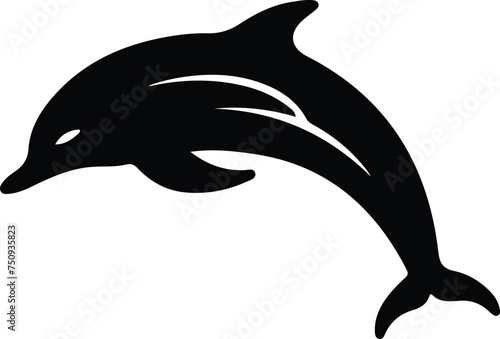 dolphin bottlenose  silhouette