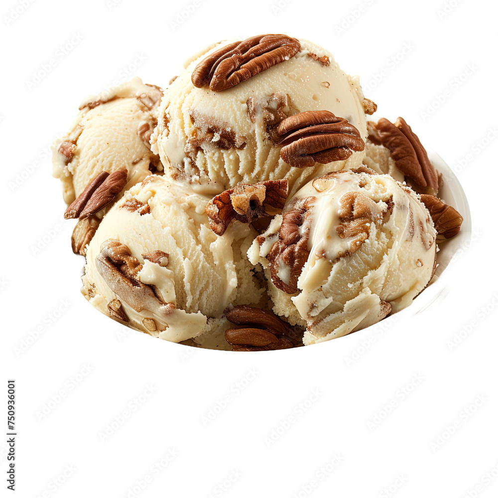 Maple Pecan Bliss on white or transparent background Maple Pecan Bliss on white or transparent background