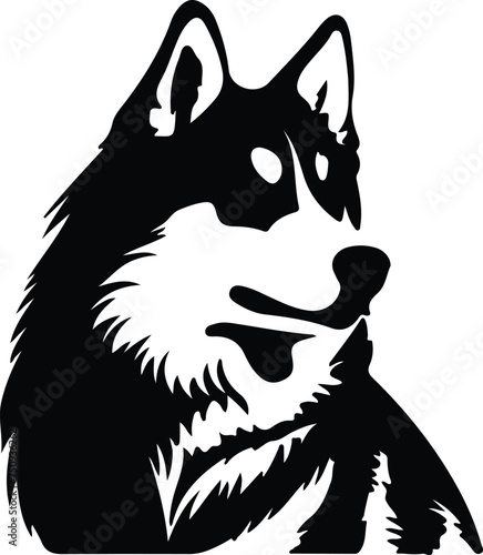 husky  silhouette