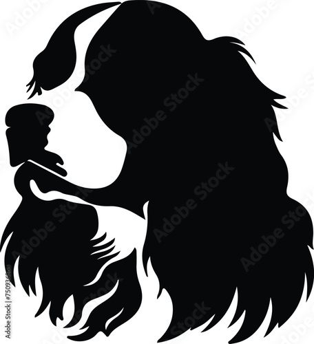 Cavalier King Charles Spaniel   silhouette