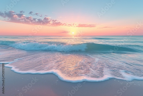 Pastel Sunrise Over Tranquil Waters