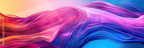 colorful abstract wave background Abstract rainbow colors wave background Spectrum color flow wave © PinkiePie