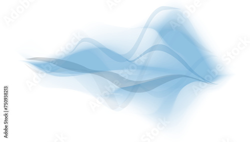 blue Smoke vector collection, isolated, transparent background. Set of realistic white smoke steam, waves from coffee, tea, cigarettes, hot food,... Fog and mist effect. 
