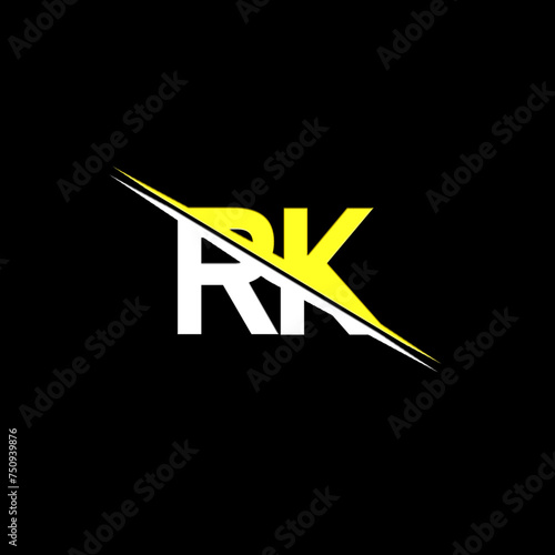 Professional RK logo design for business identity and social media vector design 