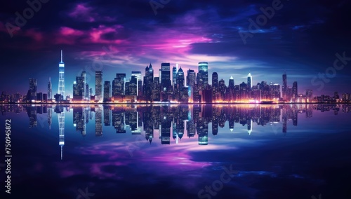 manhattan city of luminous reflections © Alexei