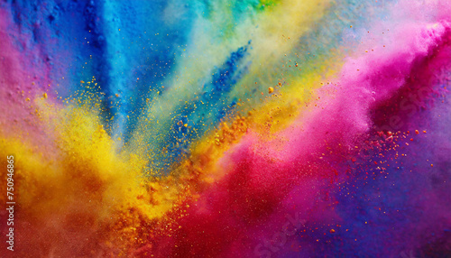 Powder colorful abstract background, pink, yellow, blue, purple