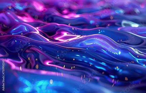 Purple, black hues in a swirling abstract liquid pattern, Curve Dynamic Fluid Liquid Wallpaper ideal for creative multicolor Neon Sky Gradient Background.