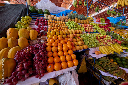 Fresh fuit at San Jeronimo Market Arequipa Peru photo