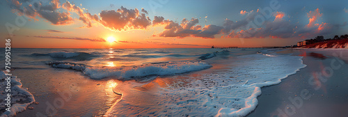Sunset at the Clearwater Beach in Venice, Florida,
Sunrise over Beach
 photo